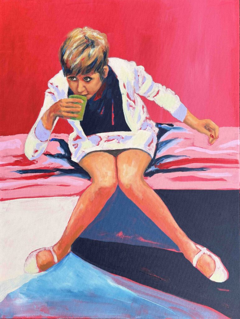 painting lady Angela van marrewijk