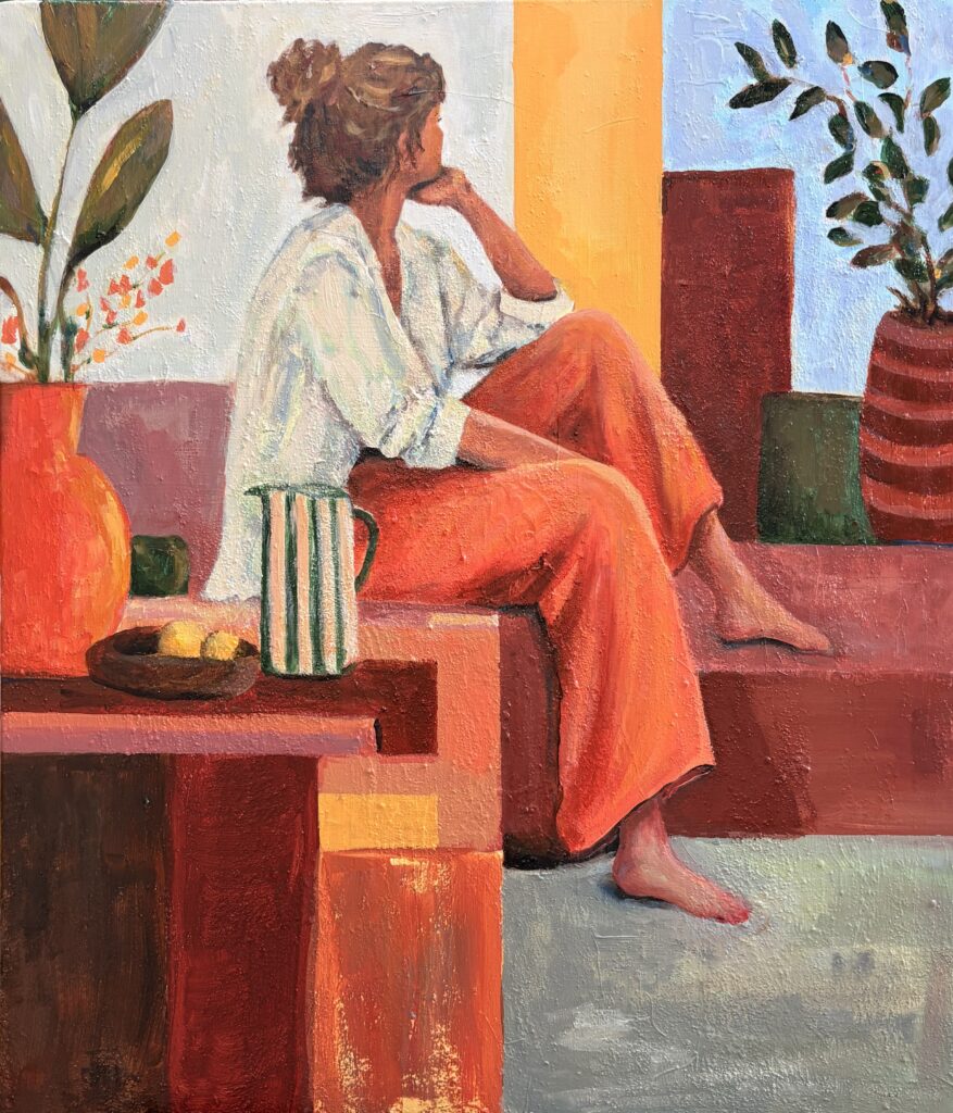 painting dame oranje angela van marrewijk
